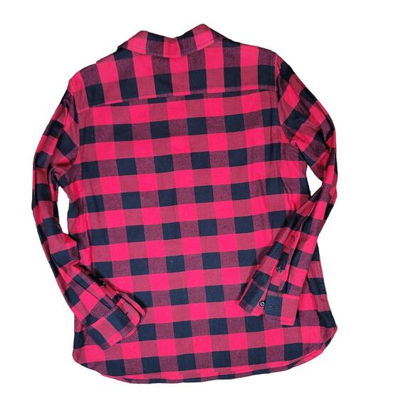 Chaps Buffalo Plaid 1/2 Zip Pullover Shacket Women's SZ LG - Picture 9 of 10